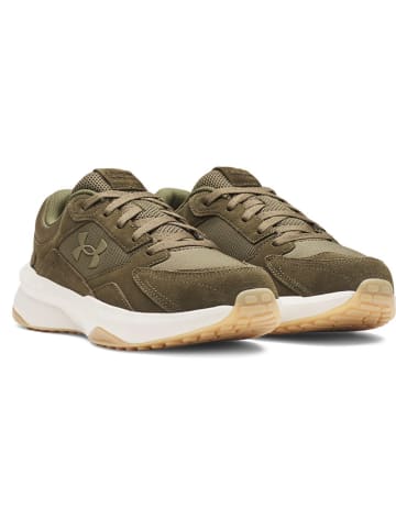 Under Armour Skórzane buty sportowe w kolorze khaki