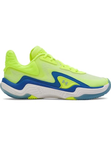 Under Armour Basketballschuhe in Grün/ Blau