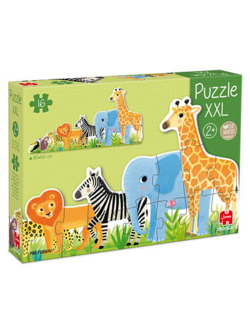 Jumbo 16tlg. Puzzle "Dschungel, von klein bis groß" in Bunt - ab 2 Jahren