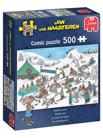 Jumbo 500tlg. Puzzle "Jan van Haasteren - Rentier-Rennen" - ab 12 Jahren