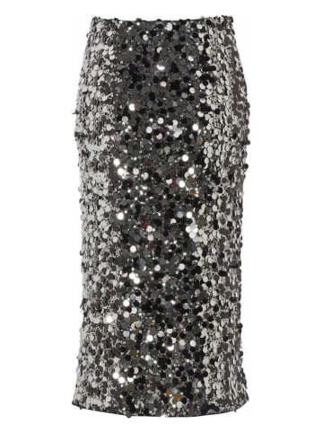 SWING Spódnica w kolorze srebrnym