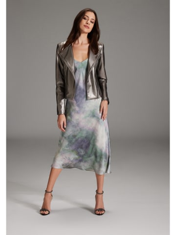 SWING Kunstlederjacke in Silber