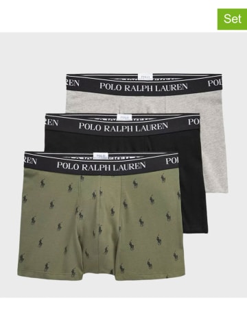 Ralph Lauren Underwear 3-delige set: boxershorts kaki/zwart/grijs