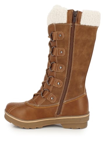 Kimberfeel Kozaki zimowe "Floriane" w kolorze jasnobrązowym