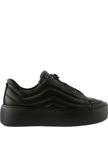 Högl Leder-Sneakers "Pad" in Schwarz