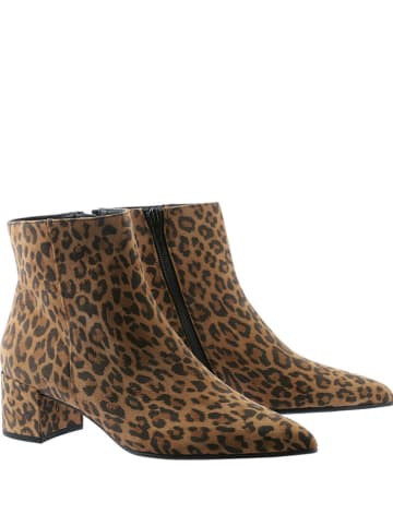 Högl Leder-Stiefeletten "Beatrice" in Hellbraun/ Schwarz