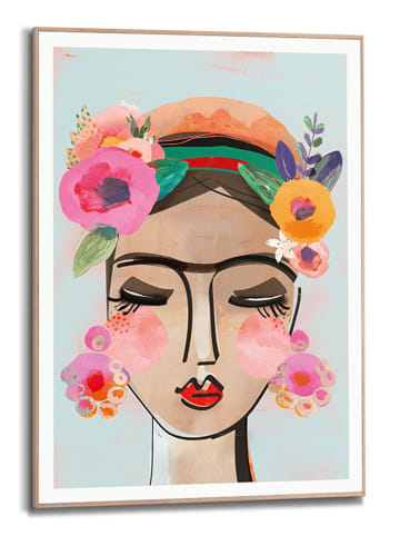 Orangewallz Gerahmter Kunstdruck "Happy Portrait"