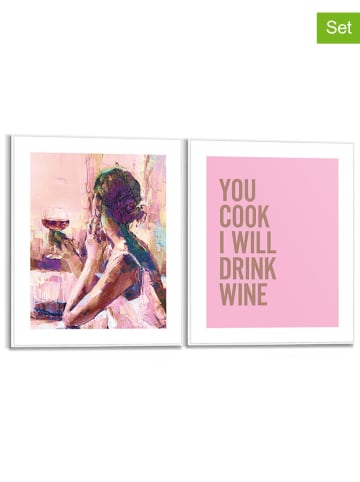 Orangewallz 2er-Set: Gerahmte Kunstdrucke