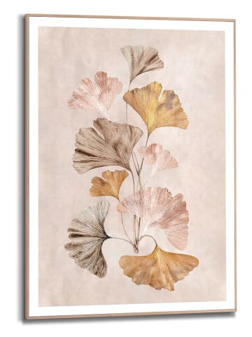 Orangewallz Gerahmter Kunstdruck "Ginkgo Leafs"