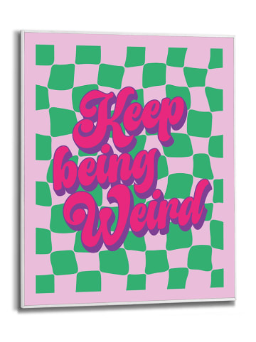 Orangewallz Ingelijste kunstdruk "Keep Being Weird" - (B)40 x (H)50 cm