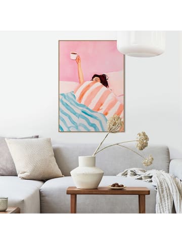 Orangewallz Gerahmter Kunstdruck "Coffee in Bed"