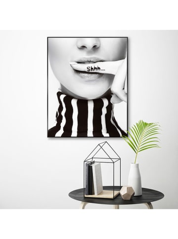 Orangewallz Ingelijste kunstdruk "Ssshhh"