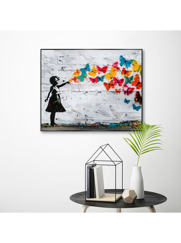 Orangewallz Gerahmter Kunstdruck "Butterfly Girl"