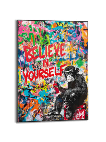 Orangewallz Ingelijste kunstdruk "Monkey Graffiti"