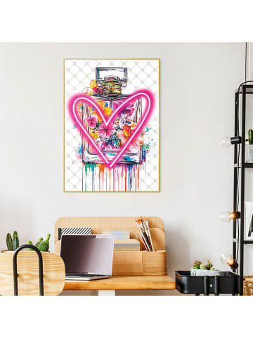 Orangewallz Gerahmter Kunstdruck "Neon Love"