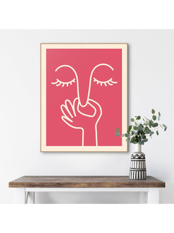 Orangewallz Gerahmter Kunstdruck "Stinky Red"