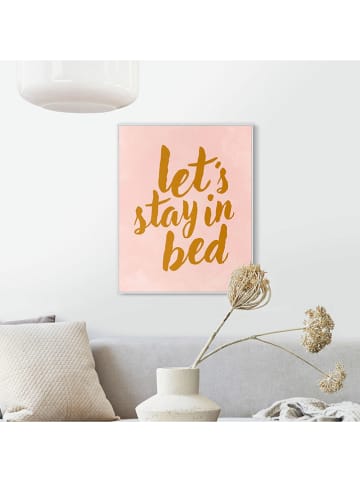 Orangewallz Druk artystyczny "Stay in Bed" w ramce