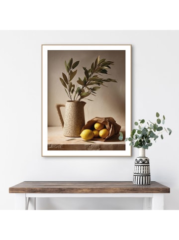 Orangewallz Gerahmter Kunstdruck "Med Still"