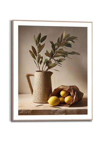Orangewallz Gerahmter Kunstdruck "Med Still"
