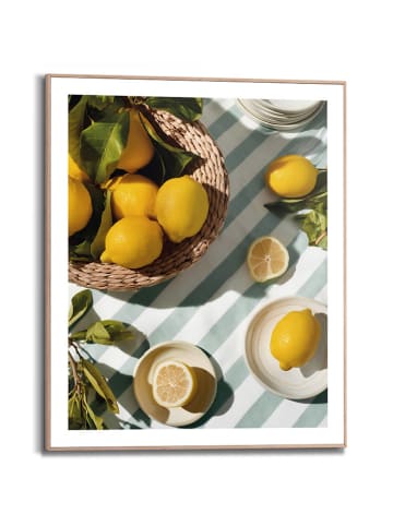 Orangewallz Gerahmter Kunstdruck "Lemon Table"