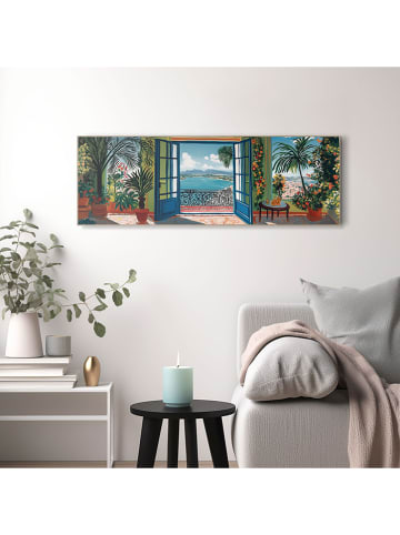 Orangewallz Gerahmter Kunstdruck "Balcony Impression"