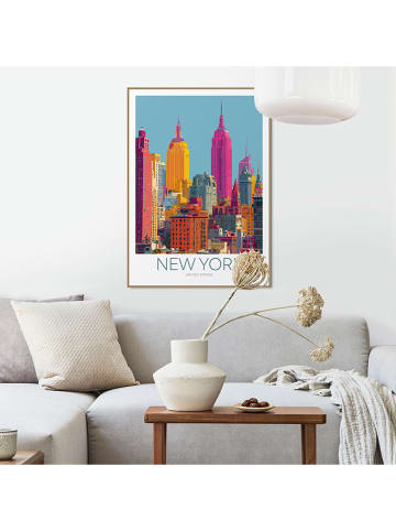 Orangewallz Gerahmter Kunstdruck "New York Goes Bold"