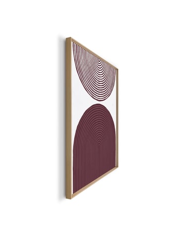 Orangewallz Gerahmtes 3D-Bild "Bows"