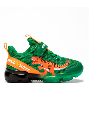 Bull Boys Sneakersy "T-Rex" w kolorze zielonym