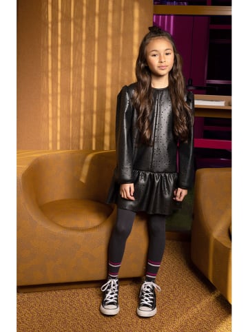 B.Nosy Kunstlederkleid in Schwarz