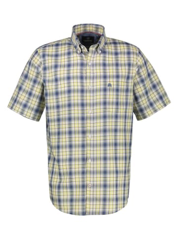 Lerros Koszula w kolorze niebiesko-żółtym