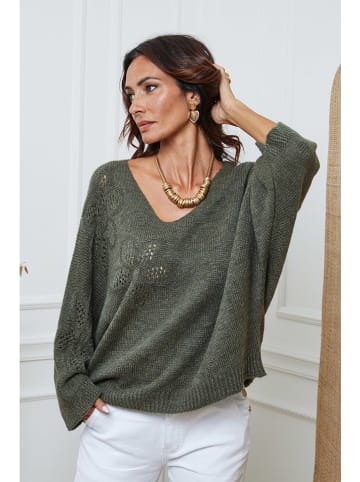 Joséfine Sweter "Arobaz" w kolorze khaki