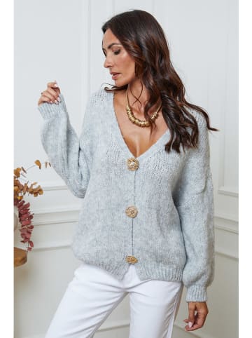 Joséfine Cardigan "Believe" in Grau