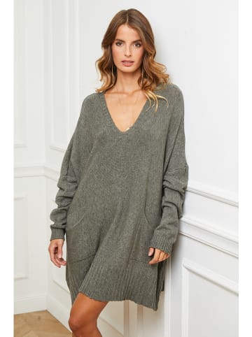 Joséfine Gebreide jurk "Farjo" olijfgroen