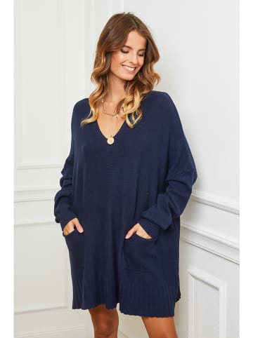 Joséfine Gebreide jurk "Farjo" blauw