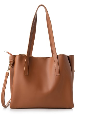 Lucky Bees Schultertasche in Hellbraun - (B)32 x (H)27 x (T)13 cm