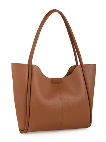 Lucky Bees Schultertasche in Camel - (B)30 x (H)29 x (T)9 cm