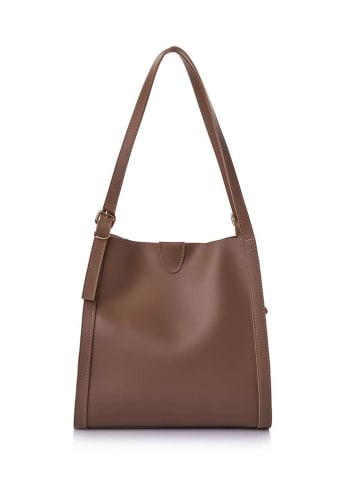 Lucky Bees Torebka w kolorze jasnobrązowym - 28 x 31 x 10 cm