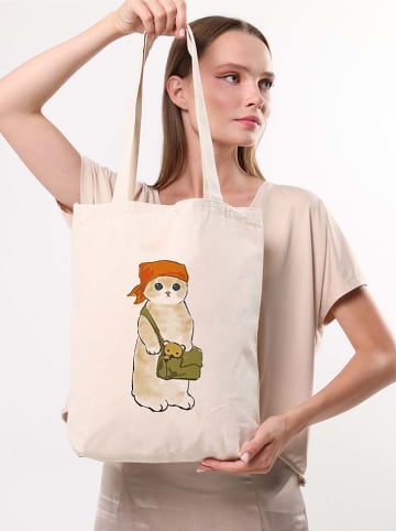 BAGmori Schultertasche in Creme - (B)25 x (H)40 x (T)8 cm