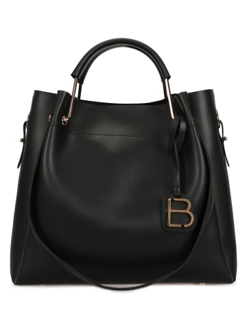 Lucky Bees Henkeltasche in Schwarz - (B)34 x (H)33 x (T)16 cm