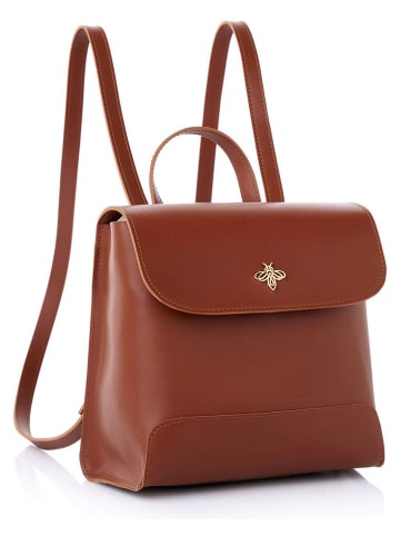 Lucky Bees Rucksack ''Marilyn'' in Hellbraun - (B)21 x (H)21 x (T)11 cm