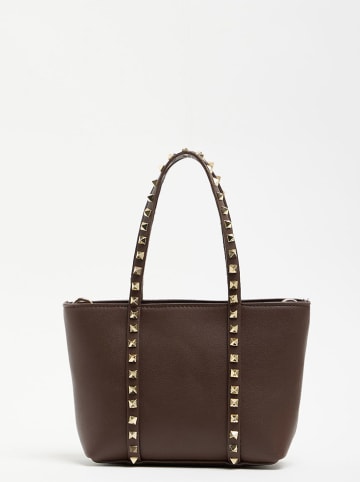 Lucky Bees Schultertasche in Braun - (B)37 x (H)35 x (T)8 cm