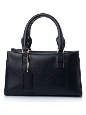 Lucky Bees Henkeltasche "Vivien" in Schwarz - (B)26 x (H)15 x (T)11 cm