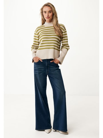 Mexx Sweter w kolorze beżowo-oliwkowym