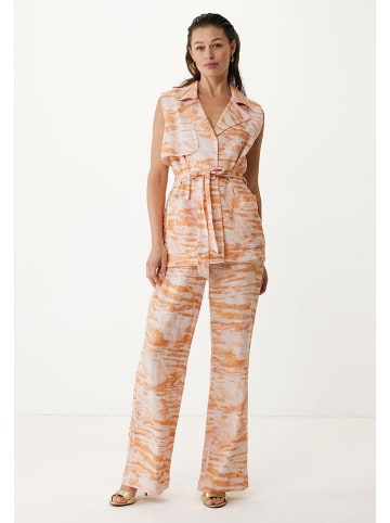 Mexx Leinen-Hose in Orange/ Rosé