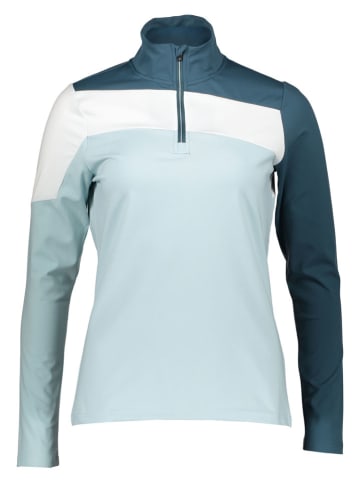 Killtec Funktionslongsleeve "KSW 258" in Blau/ Hellblau/ Weiß