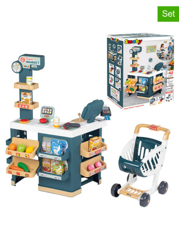 Smoby Zestaw "Supermarket with shopping cart" do zabawy - 3+