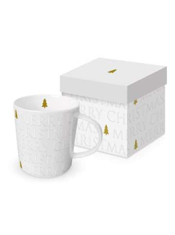 ppd Jumbotasse ''Christmas Letters'' in Weiß - 400 ml
