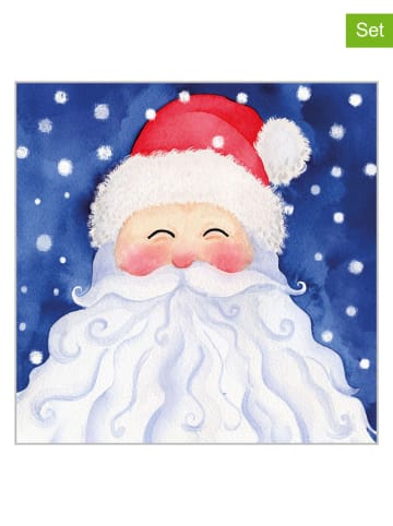 ppd 2er-Set: Servietten "Finally" in Blau/ Weiß - 2x 20 Stück