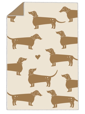 ppd Sitzunterlage ''Long Story'' in Beige/ Hellbraun - (L)43 x (B)43 cm