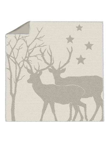 ppd Sitzunterlage ''Winter Deers'' in Grau - (L)43 x (B)43 cm
